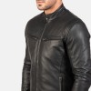 Ionic Black Leather Jacket