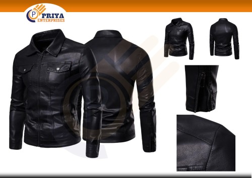 100% Lamb Leather Jacket Collection for Men - Autumn/Winter 2023