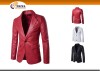 High-Quality 100% Genuine Lamb Leather British Style Slim Fit Blazer for Men with Breathable Lining and Pockets