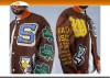 Student Jacket School Uniform Basketball Custom Chenille Patch Varsity Jacket Women Winter Jacket Canvas Fabric